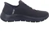 A black Skechers Slip-ins shoe is shown from the side against a white background. Produktbild-Vorschau