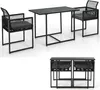 KOMFOTTEU 3-teiliges Bartisch mit Klappstühlen, Garten Produktbild-Vorschau 1