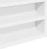 vidaXL Vitrína biela 100x8,5x50 cm Materiál na báze dreva Náhľad obrázku produktu 7