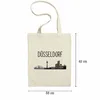 DÜSSELDORF Skyline Jutebeutel Stoffbeutel Canvas Souvenir Produktbild-Vorschau 2