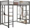 Łóżko na poddaszu Sweiko z drabinką 90x200cm, pojedyncze Podgląd zdjęcia produktu 10