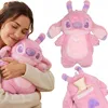 DISNEY Stitch ANGEL Gummi-Wärmflasche mit WEICHEM Bezug, Produktbild-Vorschau 1