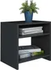 A black wooden nightstand with books and a plant on it. Náhled obrázku produktu