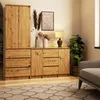 Komoda AKORD K100 Dąb Artisan mat 101 cm 2 drzwi 3 szuflady Podgląd zdjęcia produktu 4