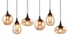 6-lichts hanglamp Lumina met amber glas Productafbeelding-voorbeeld 4