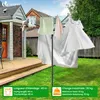 VOUNOT® Draußen Wäschespinne mit 45m Wäscheleine inkl. Produktbild-Vorschau 2