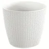 Květináč WHEATY 12,8 cm - barva: bílá Voir les images du produit 1