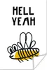 MuchoWow® Poster Kinderillustration mit dem Zitat 'Hell Produktbild-Vorschau 1