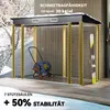 Outsunny Gerätehaus aus Stahl, 2,7 m² Geräteschuppen mit Produktbild-Vorschau 5