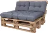 Palettenkissen-SET Sitzkissen 80x120 cm + 2x Rückenkissen Produktbild-Vorschau 1