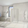 Walk in Duschkabine 50x200cm Duschwand mit 40x200cm Flipper Produktbild-Vorschau 1