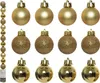 Weihnachtskugeln Kunststoff 3cm 14er Set - Hellgold Náhľad obrázku produktu