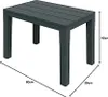 Spetebo Garten Beistelltisch in anthrazit - 60x39x45 cm - Produktbild-Vorschau 4