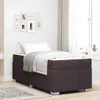 vidaXL Struttura letto con materasso marrone scuro 100 x Anteprima dell’immagine prodotto 2