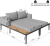 Outdoor Patio Daybed,Double Lounge Bed, Produktbild-Vorschau 6