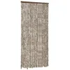 Insektenschutz-Vorhang Taupe und Weiß 100x220 cm Chenille Produktbild-Vorschau 3