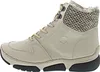 A side view of a single beige high-top sneaker boot. Anteprima dell’immagine prodotto