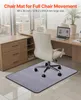 A chair mat is placed on the floor in front of a desk in an office setting. Produktbild-Vorschau