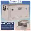 Beige Plastikkiste mit Trucky Logo, geschlossen und offen Produktbild-Vorschau
