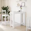 vidaXL Tavolo da bar bianco 102x50x103,5 cm in legno Anteprima dell’immagine prodotto 3