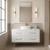 RODAN | Mobile da bagno 120 cm - Bianco - Appeso - con 4 Anteprima dell’immagine prodotto 6
