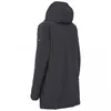 Rear view of a black hooded jacket. Produktbild-Vorschau