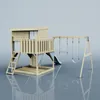 OutdoorToys Spielturm Nils aus Holz in Blau Eisblau, mit Produktbild-Vorschau 4