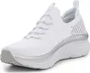 A white Skechers sneaker with silver accents is shown against a white background. Podgląd zdjęcia produktu