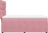vidaXL Boxspringbett mit Matratze Rosa 90x200 cm Samt Produktbild-Vorschau 7