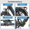 Maxtron Ilex Klapprad E-Bike – 250W Motor, 691Wh Akku, Produktbild-Vorschau 7