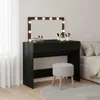 vidaXL Schminktisch Schwarz Eichen-Optik 100 x 40 x 120 cm Produktbild-Vorschau 2