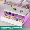 CDGlobal Couchtisch Wohnzimmertisch weiß Hochglanz, Produktbild-Vorschau 5