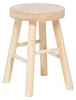 Ribcord Hocker Modell Ibiza - beige - Holz/stoff - D28 x Produktbild-Vorschau 1