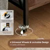 KOMFOTTEU stojak na gramofon na kółkach, metalowy stolik Podgląd zdjęcia produktu 6