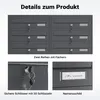 System skrzynek na listy Wiltec 10 antracyt 945 x 270 x Podgląd zdjęcia produktu 13