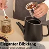 DEKAZIA® Teekanne mit Stövchen Porzellan | Teekanne mit Produktbild-Vorschau 7