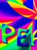 PSYWORK Schwarzlicht Stoffposter Neon "Weed Peace", Produktbild-Vorschau 4
