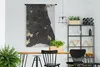 MuchoWow® Wandteppich Wandbehang Marmor - Schwarz - Gold - Produktbild-Vorschau 2