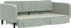 vidaXL Tagesbett Ausziehbar mit Schubladen Hellgrau 100x200 Produktbild-Vorschau 3