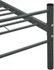 vidaXL Rama łóżka szary metal 100 × 200 cm Podgląd zdjęcia produktu 5
