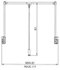 SOTECH Kleiderlift Höhe 830 mm anthrazit – 10 kg Tragkraft, Produktbild-Vorschau 7
