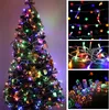 A collage of images showing a decorated Christmas tree with colorful lights and close-ups of the lights themselves. Náhled obrázku produktu