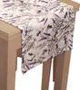 Tischläufer mit Muster 40 x 200 cm Lavendel Blätter und Produktbild-Vorschau 5