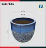 KOTARBAU® Květináč výška 31 cm ⌀ 37 cm Květináč tmavě modrý Náhled obrázku produktu 3