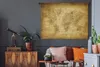 MuchoWow® Wandteppich Wandbehang Weltkarte - Retro - Produktbild-Vorschau 6