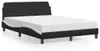 vidaXL Bed met matras "Dover", zwart en wit, 140x200 cm, Productafbeelding-voorbeeld 2