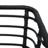 vidaXL Gartenstühle 2 Stk. mit Auflagen Poly Rattan Schwarz Produktbild-Vorschau 5