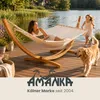 XXL Hängematte mit Holzgestell 325 cm - Outdoor Set für 2 Produktbild-Vorschau 16