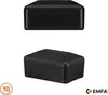 Pfostenkappe 80x60 mm Schwarz 10 Stück rechteckig Produktbild-Vorschau 1