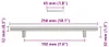 vidaXL Möbelgriffe 5 Stk. Silbern 192 mm Edelstahl Produktbild-Vorschau 8